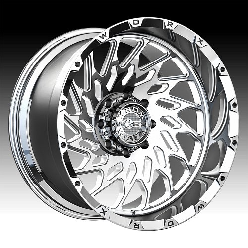 Worx Offroad Forged WF820P Polished Custom Truck Wheels 1